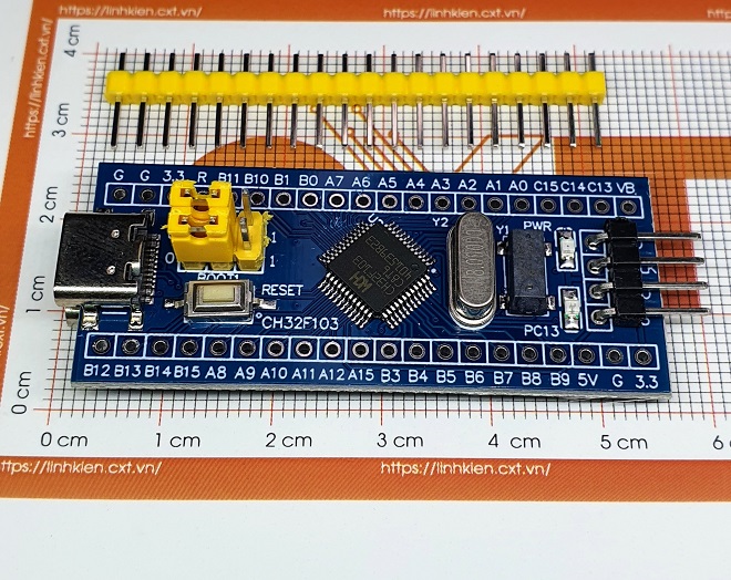 CH32F103C8T6 Blue Pill Mini Kit ARM Cortex-M3 (USB type-C)