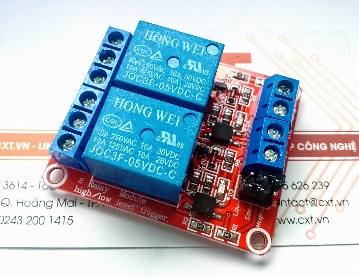 CXTVN.COM – Từ ý tưởng đến sản phẩm - Module 2 Relay 5V Với Opto Cách ...